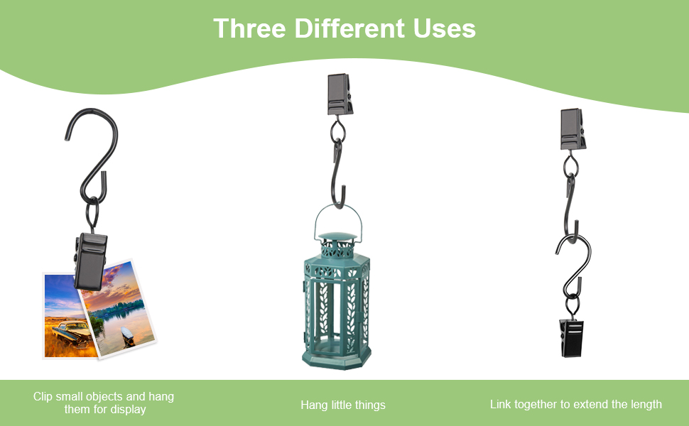 36Pcs Curtain Clips, Hook for Hanging, S Hook Clips