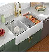 Lofeyo Undermount Bathroom Sink 20''x14'' White Rectangle