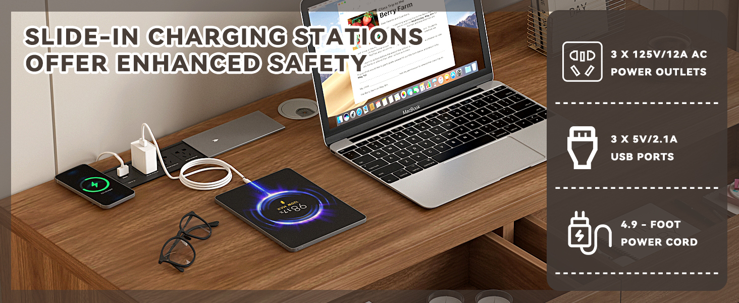 Charging Station with Sliding Cover