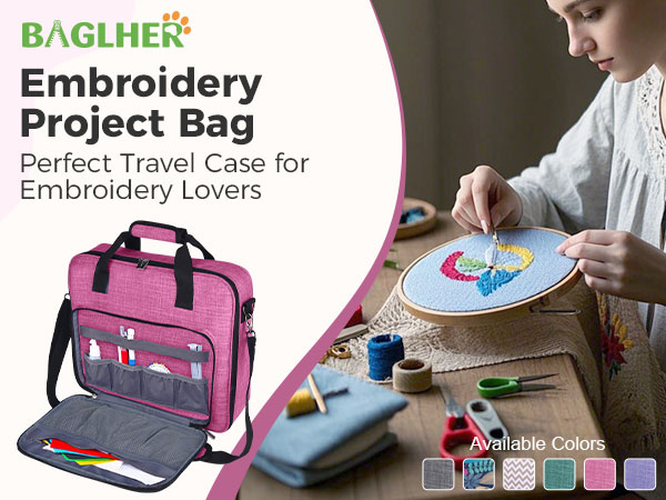Amazon.com: BAGLHER Cross Stitch & Embroidery Organizer Bag