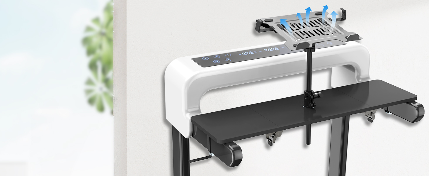 Adjustable Laptop Treadmill Desk Attachment, Height