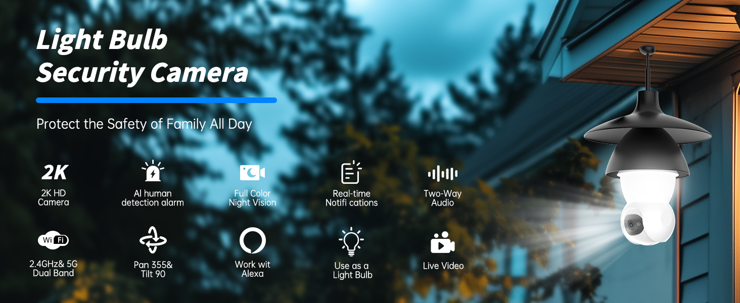 Light Bulb Security Cameras Wireless Outdoor Lightbulb Security Camera Indoor Light Bulb Camera