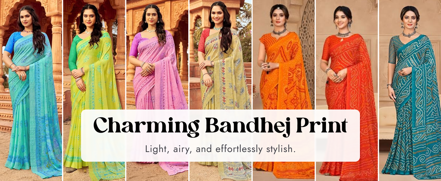 Bandhej Saree