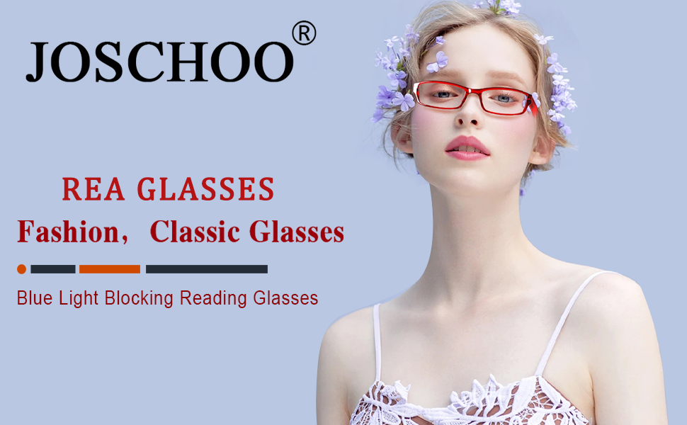 JOSCHOO 5 Pack Reading Glasses Blue Light Blocking for Women Men