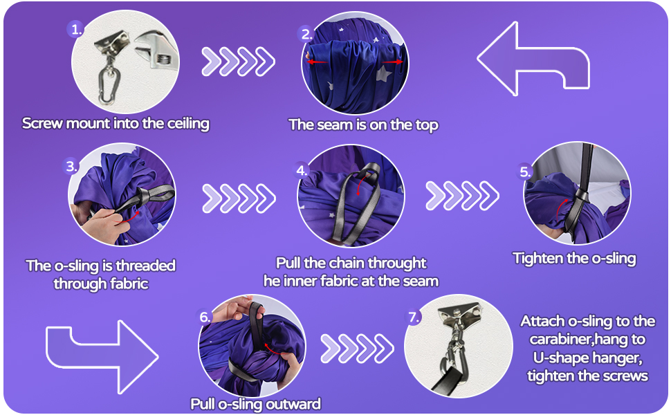 sensory swing purple