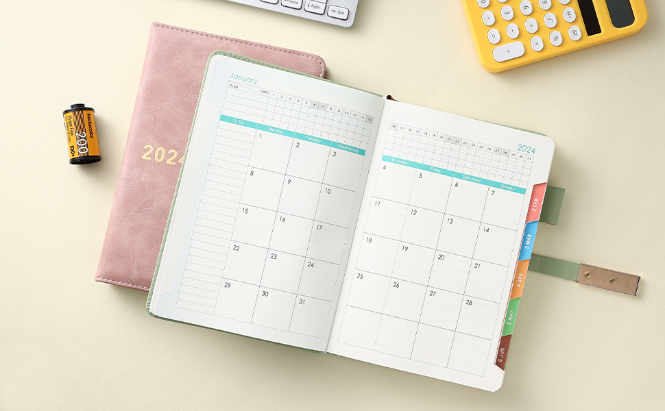 2024 Diary A5 Page a Day,Diary 2024 Day Per Page,12 Months Daily