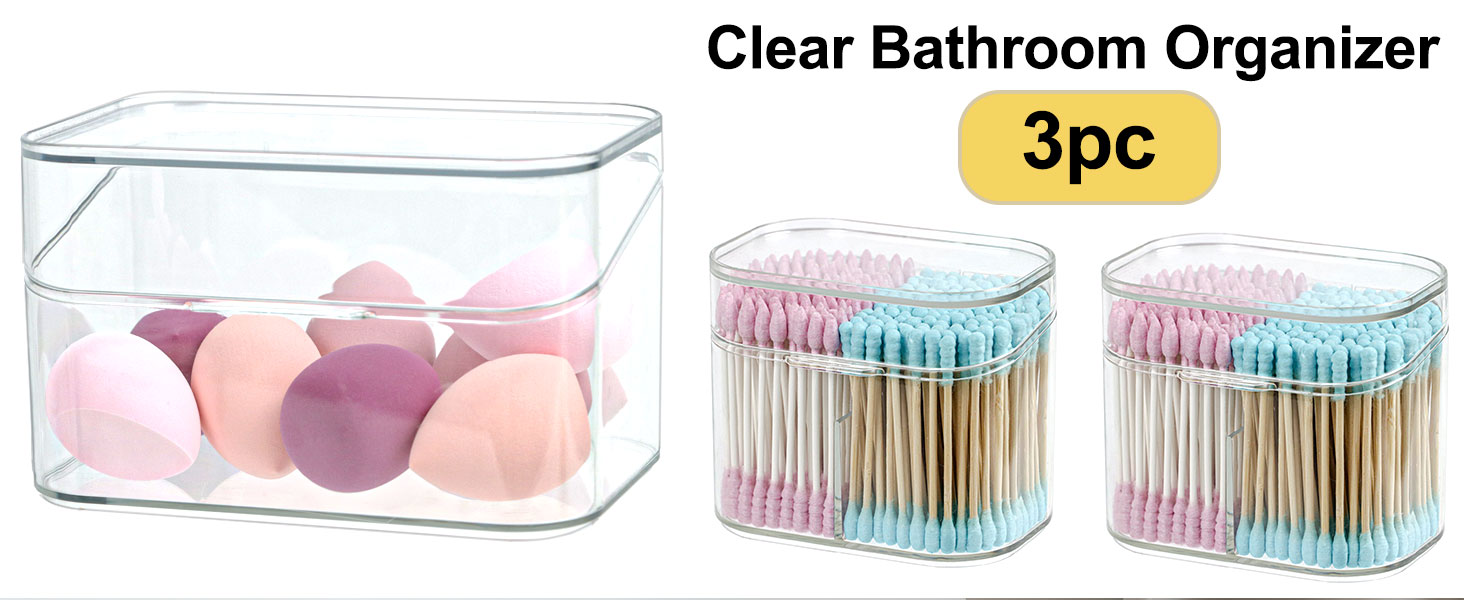 Clear Bathroom Organizer