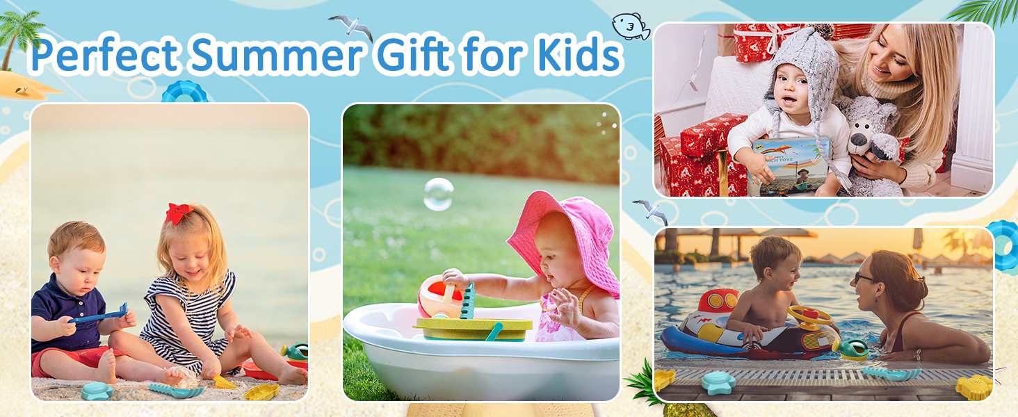 HomeMall Beach Toys Set for Kids 14pc Play Sand Toys for Toddlers