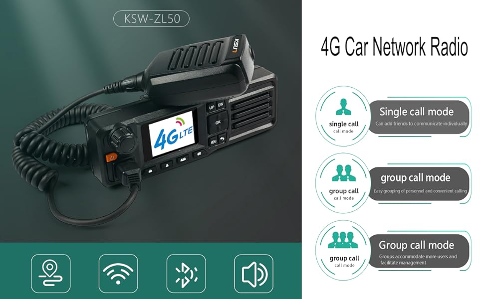 Amazon.com: KSUN 4G Car Network Radio with Hand Microphone