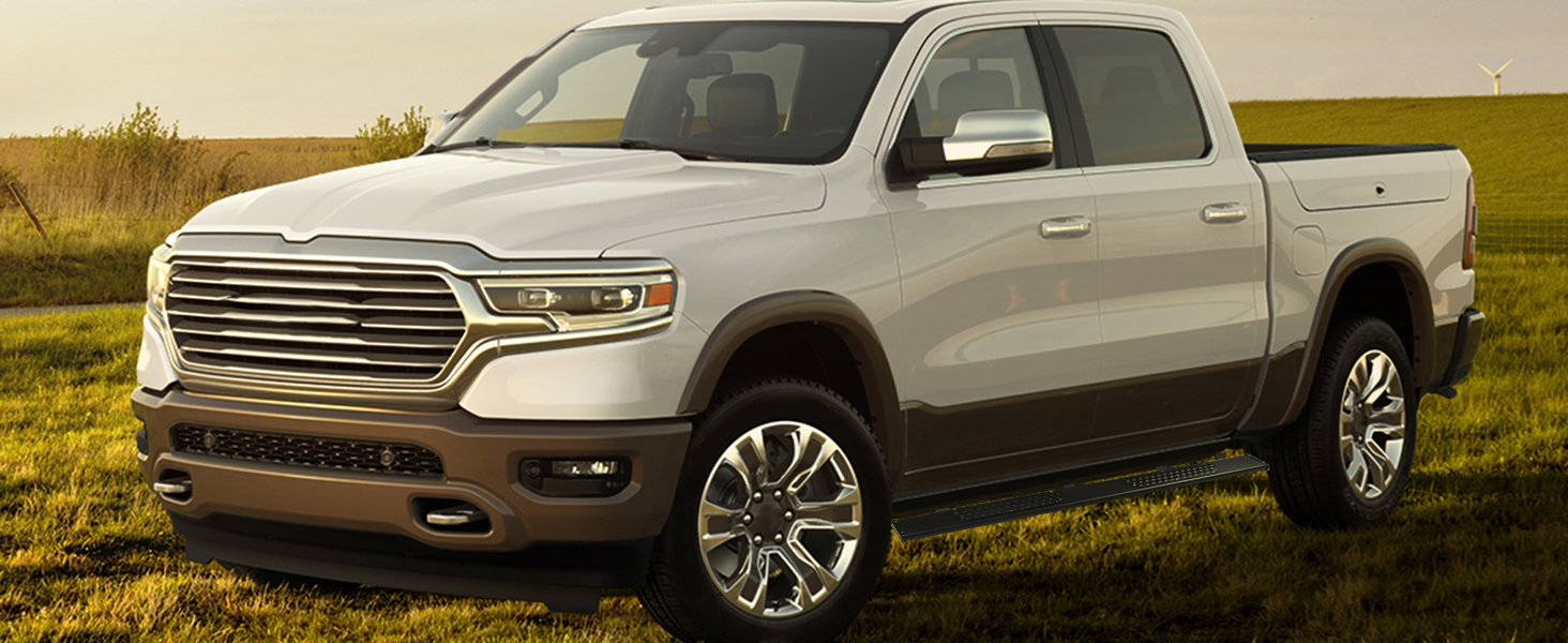 TIEZFUL Running Boards fit for Dodge Ram 1500 Crew Cab 2019