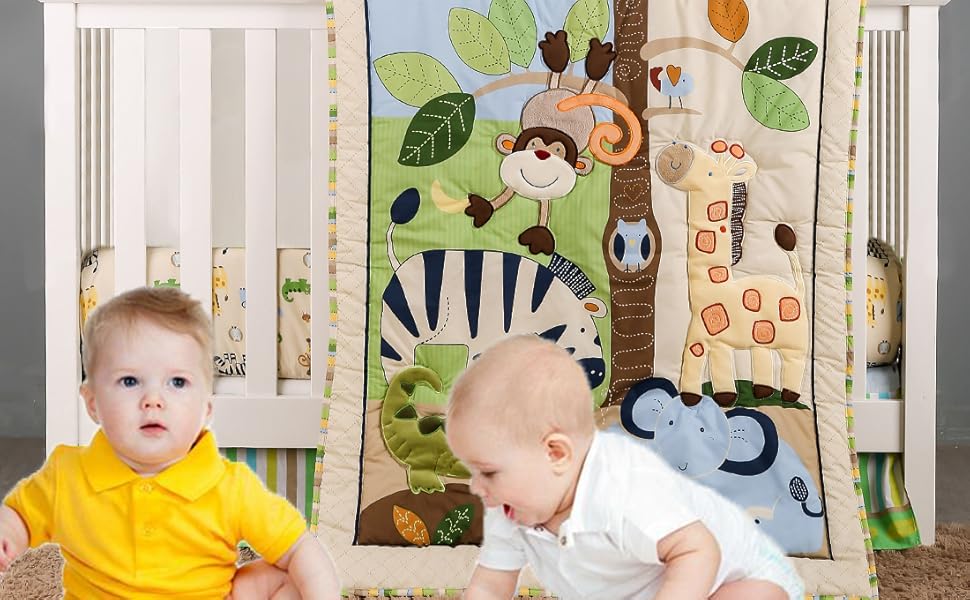 jungle crib bedding set