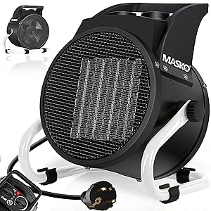 Bouwverwarmer rond 2KW