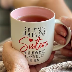 , Gifts from sister to sister, gift set for sister, mug and socks