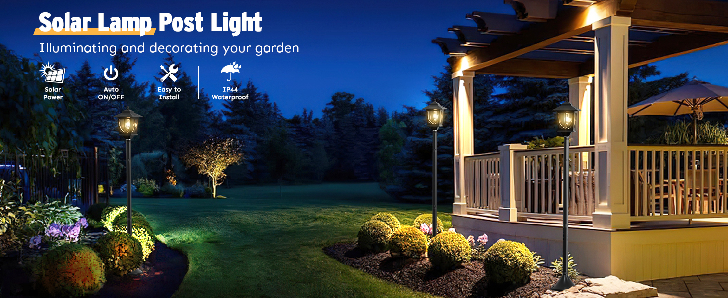 solar lamp post light