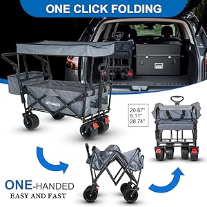 SKYMANOR 3-in-1 Foldable Garden Cart