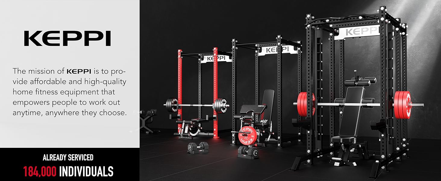 KeppiFitness Dumbbell Rack, 330LBS steel stand with tray, straps & wheels for home gym