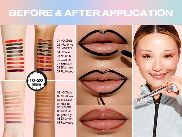 Amazon.com : Sacheu Lip Liner Stay-N - Peel Off Lip Stain. Long Lasting Matte Lip Tattoo, Transfer Proof Lipstain Infused with Hyaluronic Acid & Vitamin E, for All Skin Types. Vegan and