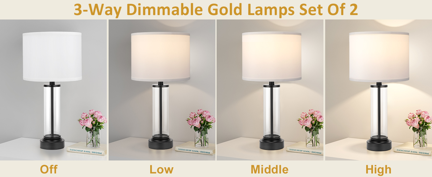 bedroom lamps set of 2