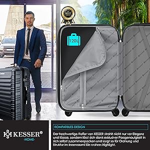Kesser Reisekoffer Hartschalen-Koffer | Anthrazit, 120L, 4 Rollen, Teleskopgriff, Kofferwaage & Gepäckanhänger 974116ed 78c0 426f 87a4 F9a670a71626. CR0,0,3000,3000 PT0 SX300 V1