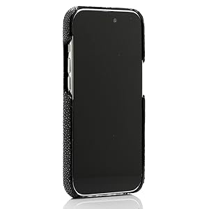 iphone  11pro ケース　エイ本革　黒 スマホ　カバー 全機種対応Lサイズ スティングレイiPhone XS Max iPhone11 Pro