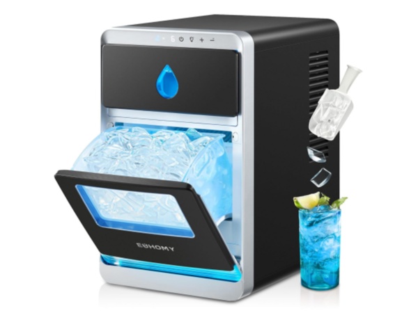 Euhomy 製氷機 コンパクト 黒 コンビニで氷を買うよりおトク！ 最速6分で氷ができる格安製氷機