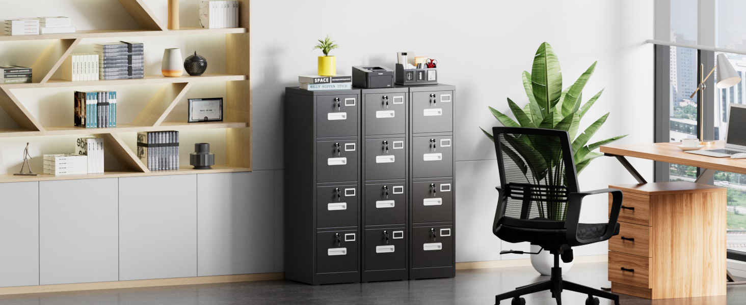 4 Drawer File Cabinet
