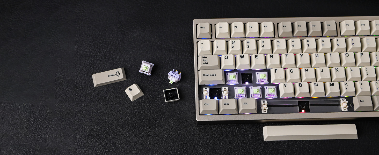 EPOMAKER P87 Wireless Mechanical Keyboard Aluminum QMK/VIA Tri-mode epomaker