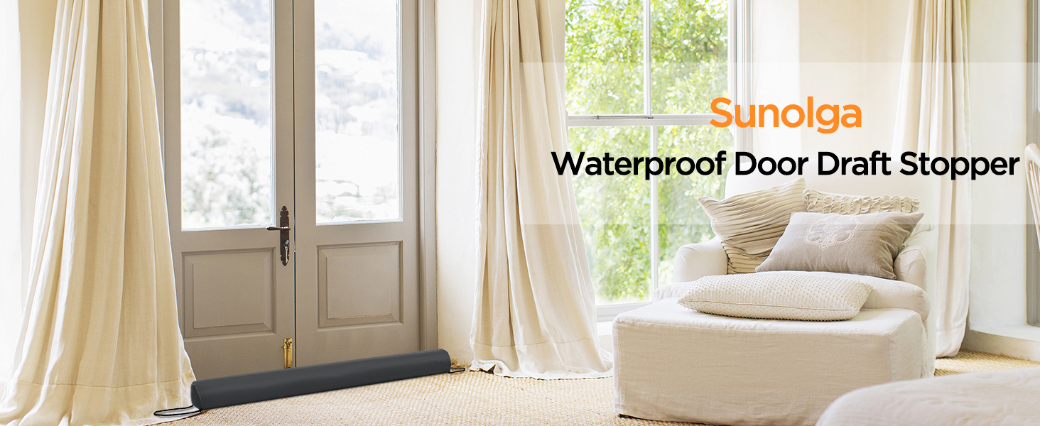 Sunolga 38 Inches Waterproof Under Door Draft Stopper