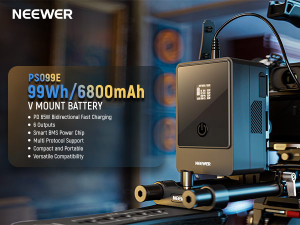 NEEWER ミニVマウントバッテリー 6800mAh 99Wh 楽天市場】【P10倍+10％引クーポン】NEEWER ミニVマウント
