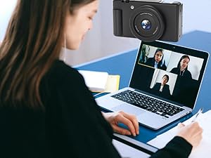 lenofocus 5k digital camera for photography vlogging camera black