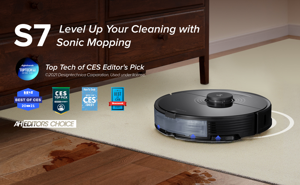 Roborock S7 Robot Vacuum and Mop with Sonic Mopping, AutoEmpty and