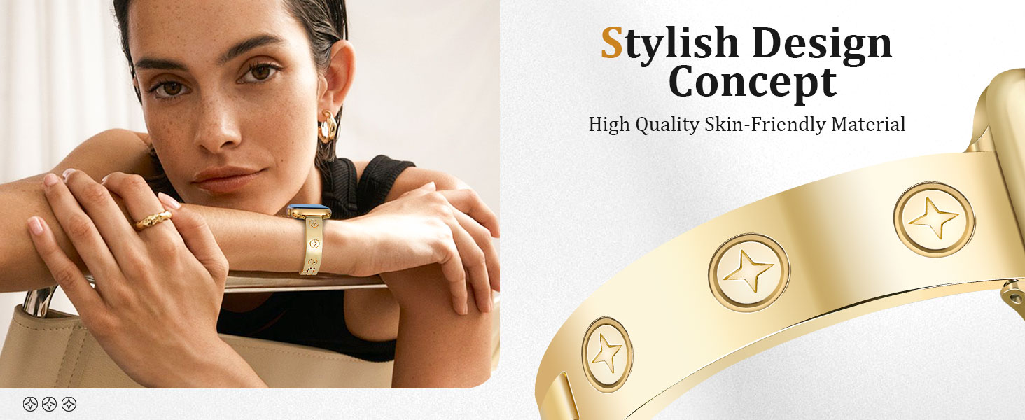 Gold Apple Watch Band