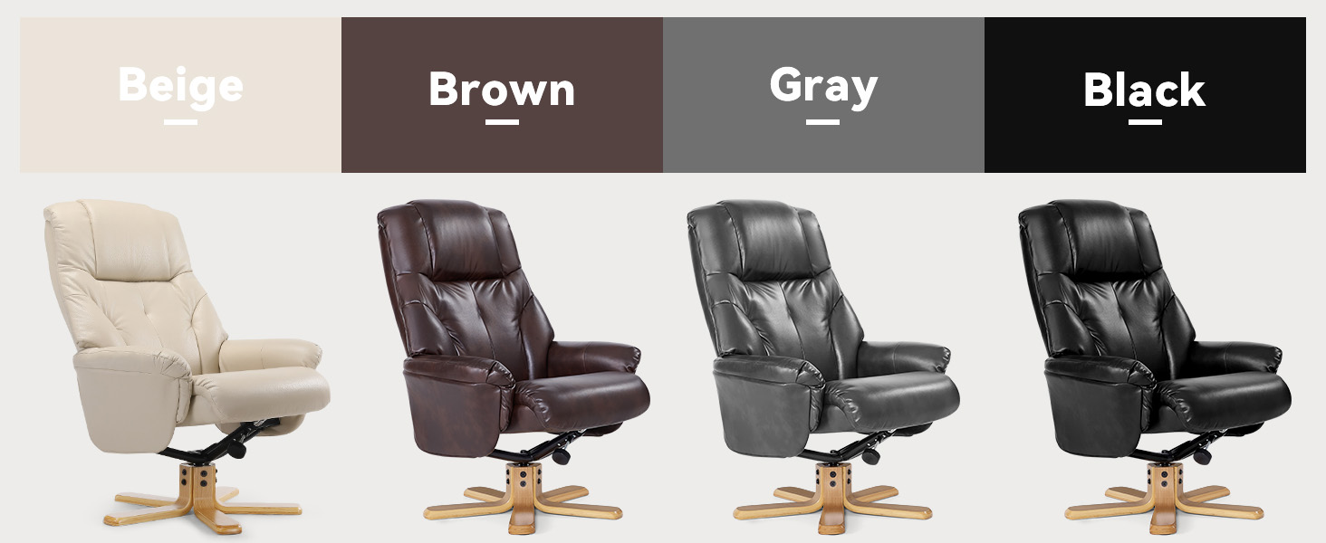 Recliner Chair with Ottoman