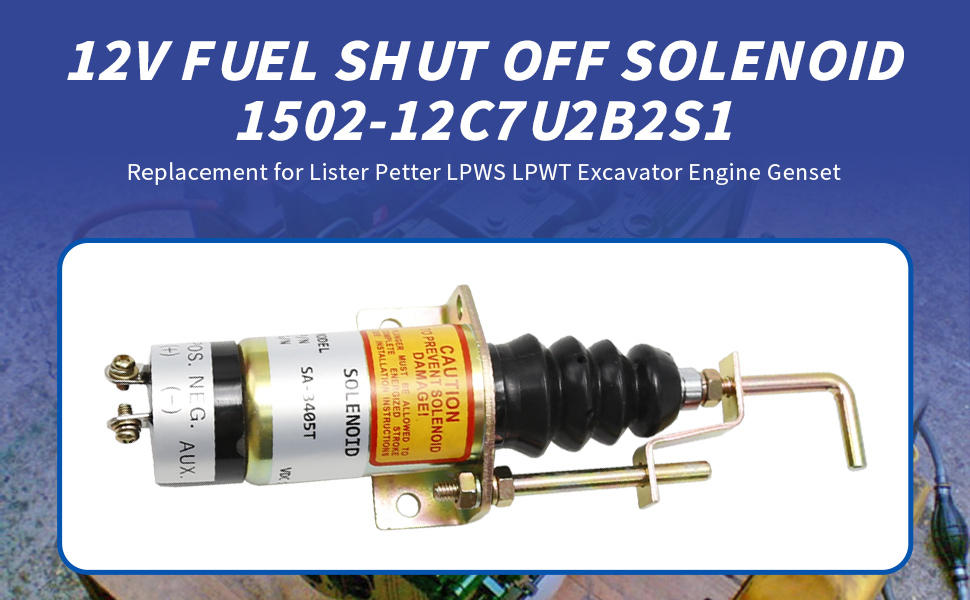 Amazon.com: 12V Fuel Shut Off Solenoid, Stop Solenoid Valve