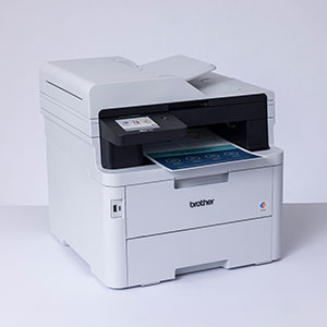 Brother MFC-L3760CDW on a white surface