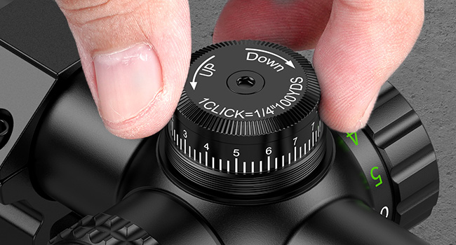 Capped Zero Reset Turrets - CVLIFE JackalHowl 6-18x50 AO Rifle Scope for Hunting