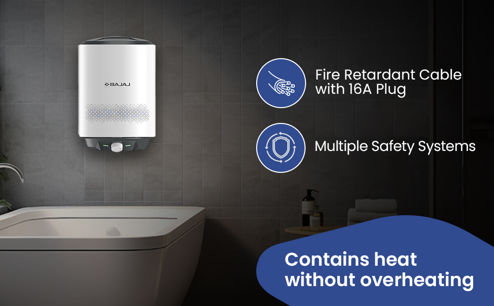 bajaj water heater for home, geyser, water geyser for bathroom , fast heating water heater