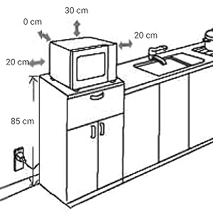combination microwave oven and grill