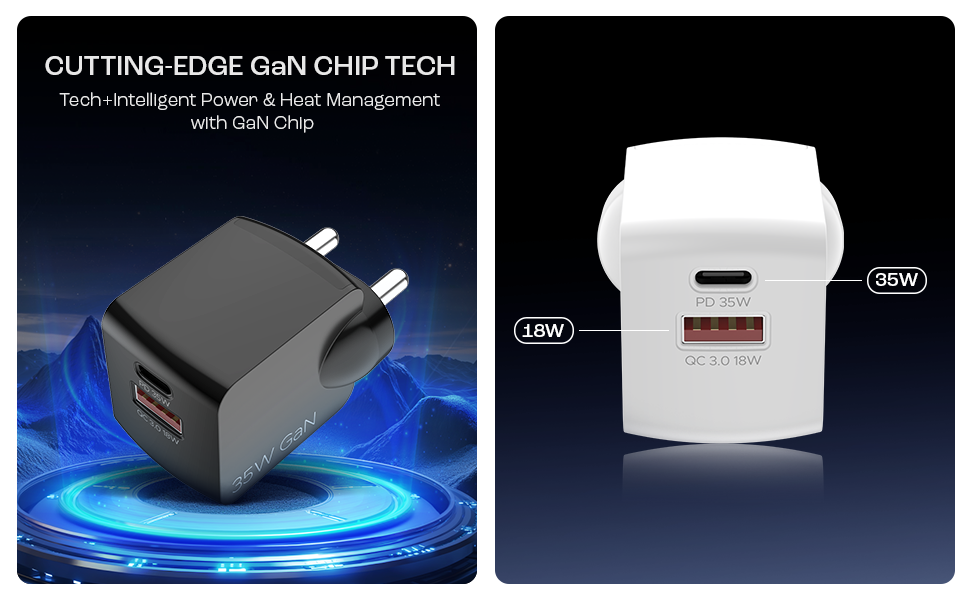 wall charger, boat wall charger, 35 watt gan charger, boat charger, dock, boat wall charger, cable