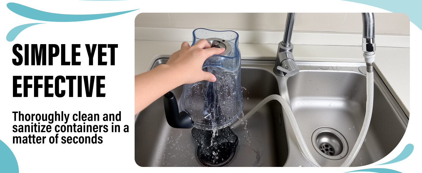 Blender Container Rinser vitamix Pitchers Commercial Restaurant Kitchens Bars Smoothie Coffee Shops