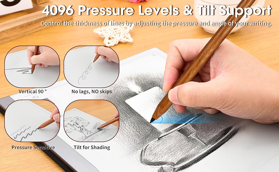 Wooden EMR Stylus for Remarkable 2 Pen Replacement, Remarkable 2 Stylus Alternative