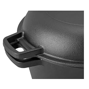 The dutch oven pot with lid comes pre-seasoned with vegetable oil.