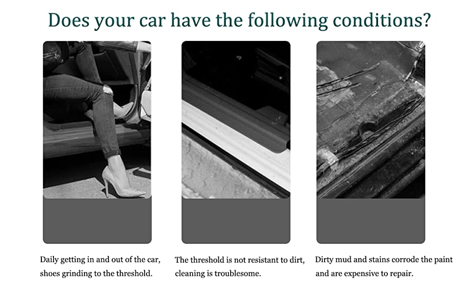 Kidoca® 4PCS Car Door Carbon Fiber Sill Edge AntiScratch Guard