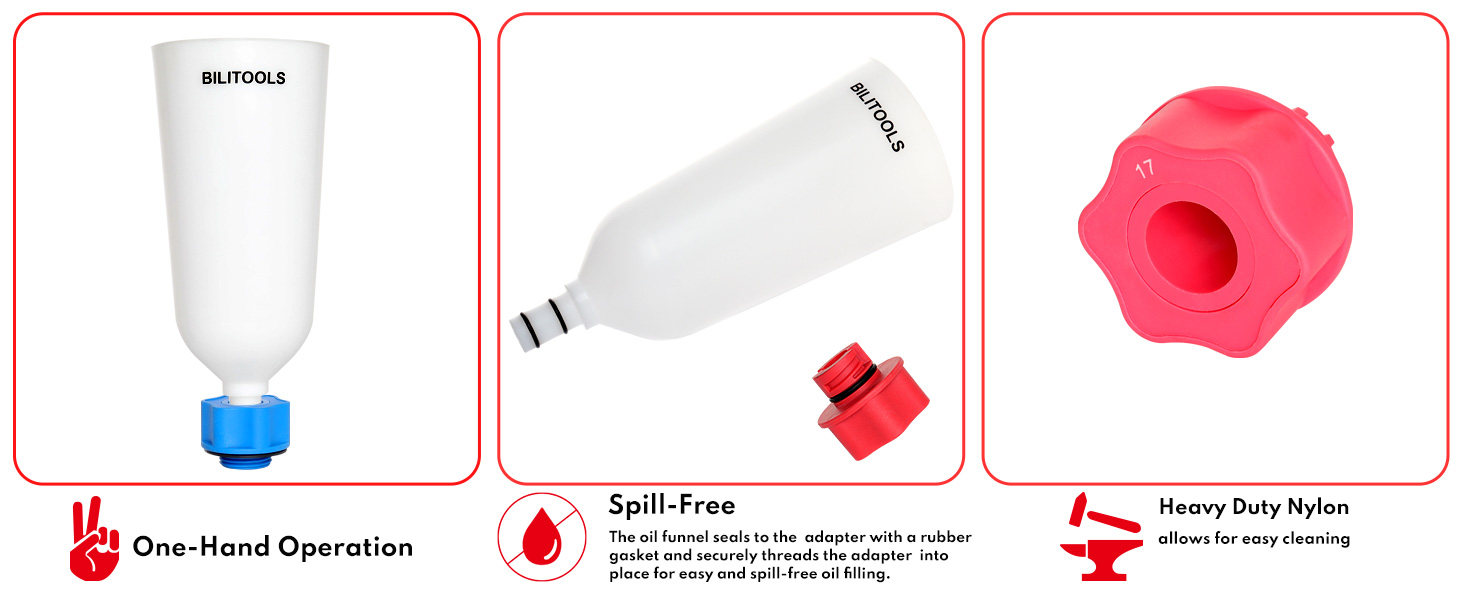 oil funnel set
