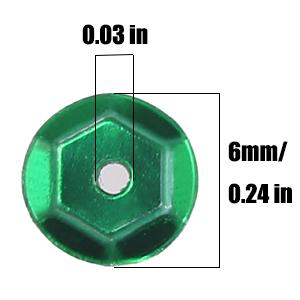 Grey sequins, 1 inch in diameter.