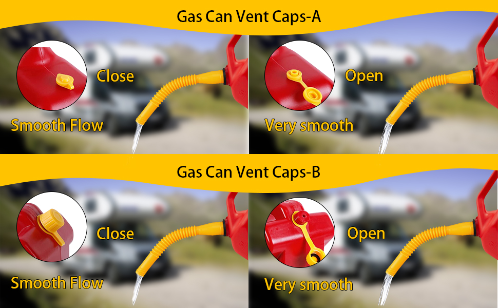 UYEXM Gas Can Spout Replacement,Gas Can Nozzle for Most 1/2/5/10 Gal