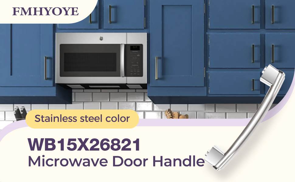 Upgraded WB15X26821 Door Handle Replacement Compatible with GE Microwave Oven