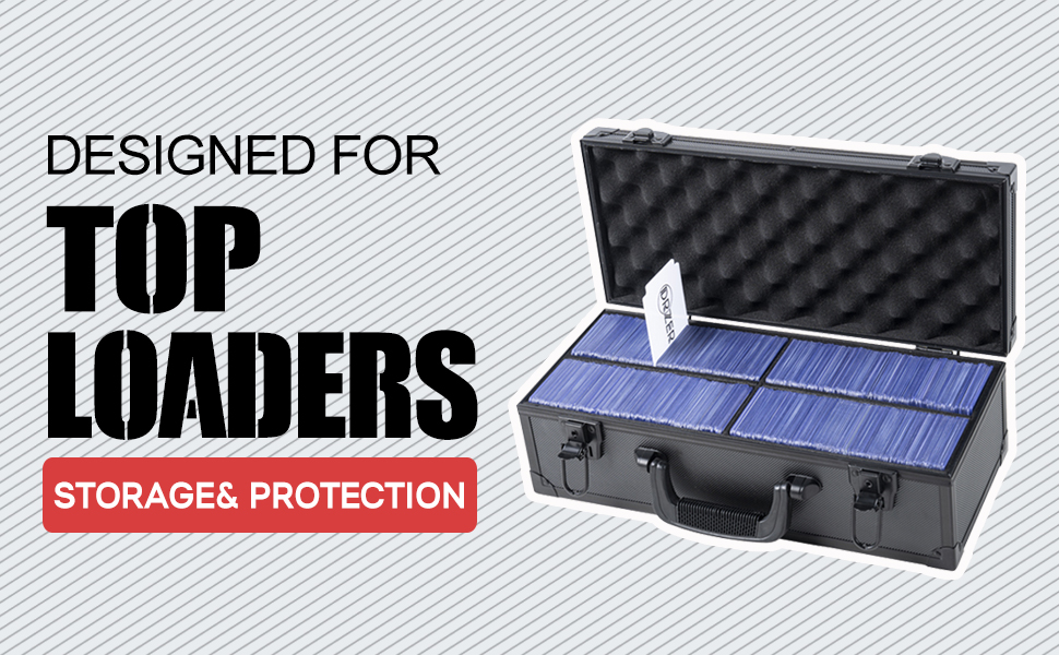 DRZERUI Toploader Storage Box, Holds 450+ Top Loaders