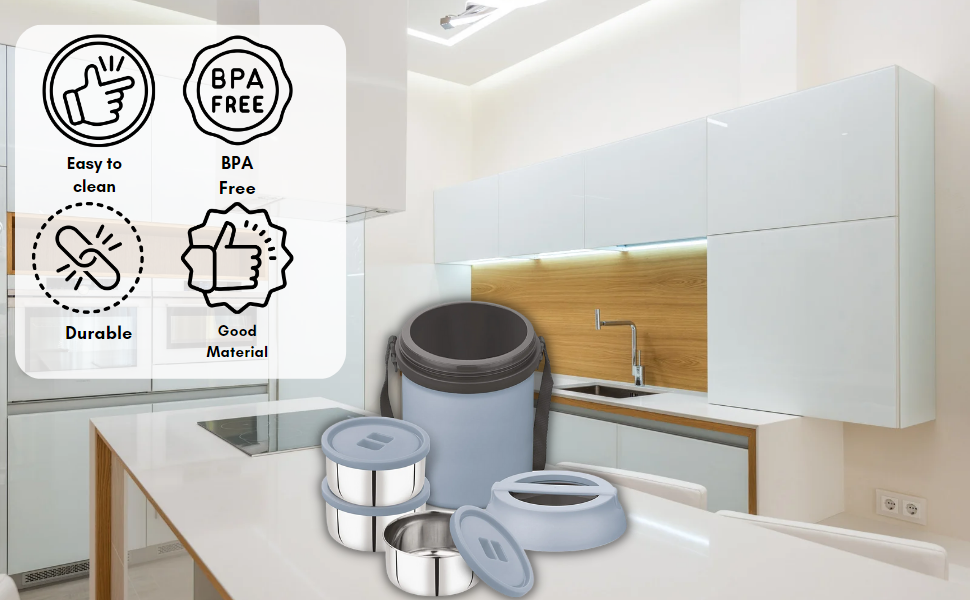 Buy ASIAN Wonder Meal Hot Lunch Box Set of 3 (2pcs 300 ml +1 PCS 200 ML