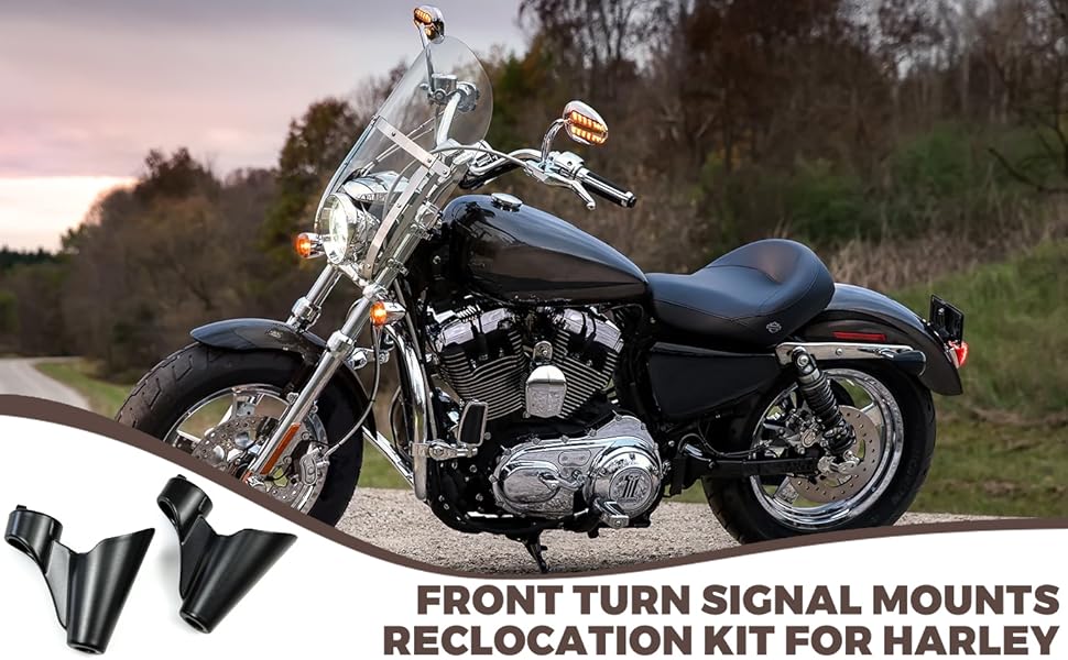 VEISUTOR Front Turn Signal Mounts Relocation Kit for